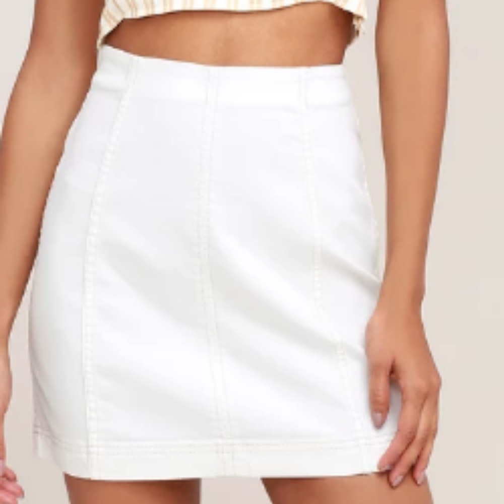 Free people white skirt